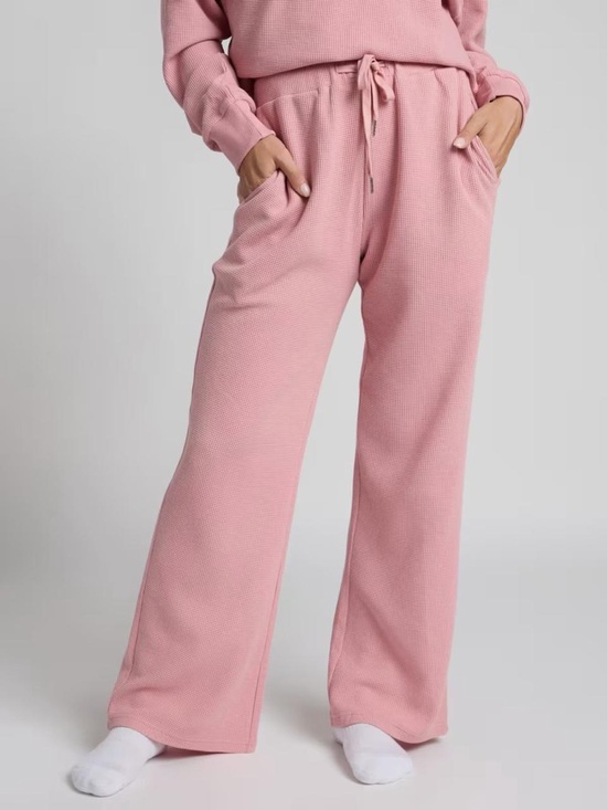 Comfrt Other - Pink Waffle Knit Bottoms